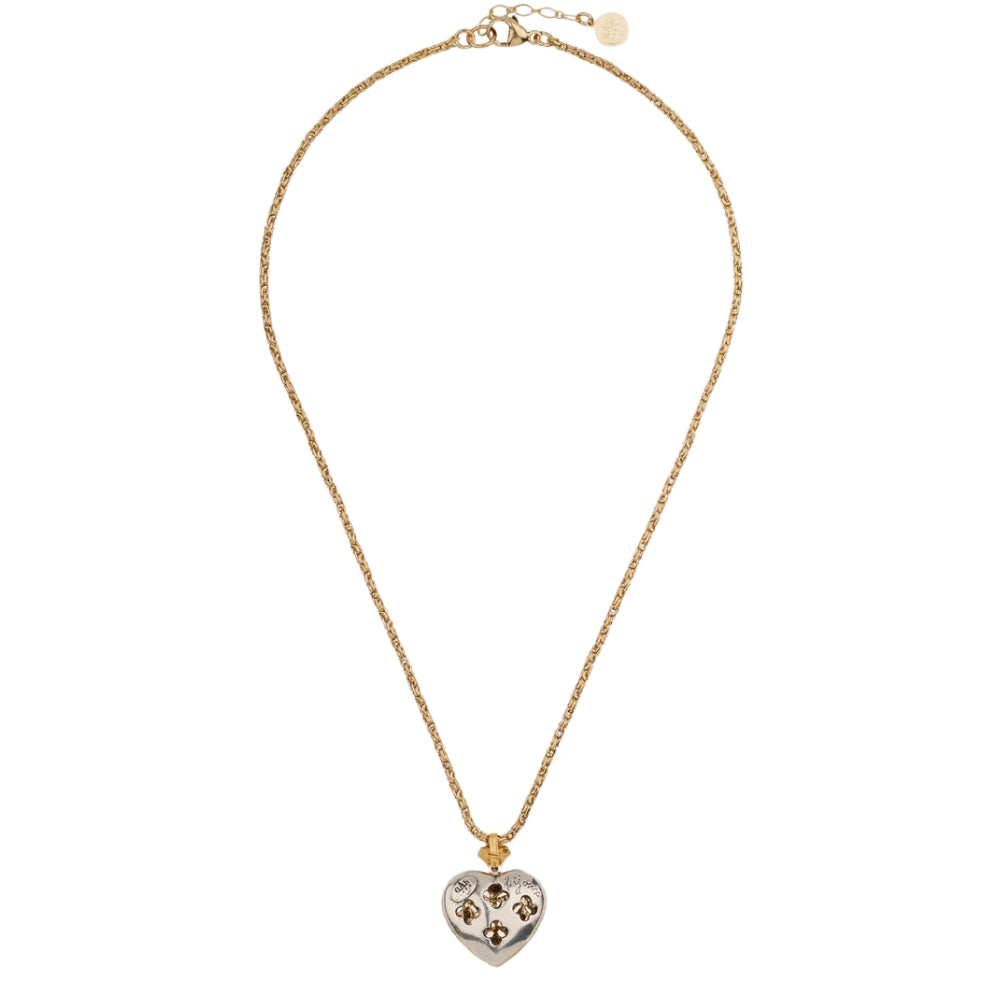 COLLIER CORACAO PETIT MODELE BICOLORE