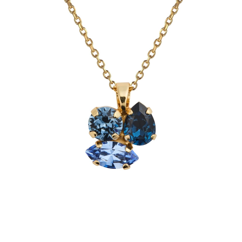 ANA NECKLACE GOLD-DENIMBLUE COMBO