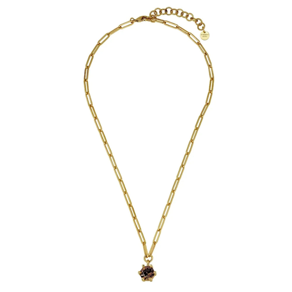 DYRBERG/KERN TESSA SG BROWN NECKLACE