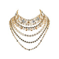 MINI KALLISTO NECKLACE GOLD-BLACK GOLDEN COMBO