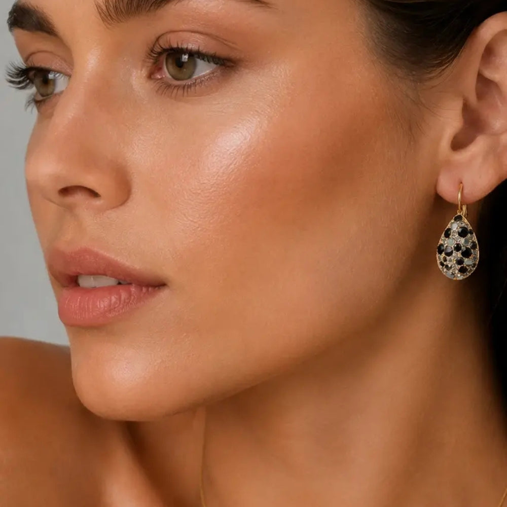 DYRBERG/KERN BETTASG BLACK MIX EARRING