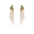 AMY EARRINGS GOLD-BLACK GOLDEN COMBO