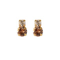 LEAH EARRINGS GOLD- RECREATED TOPAZ COMBO