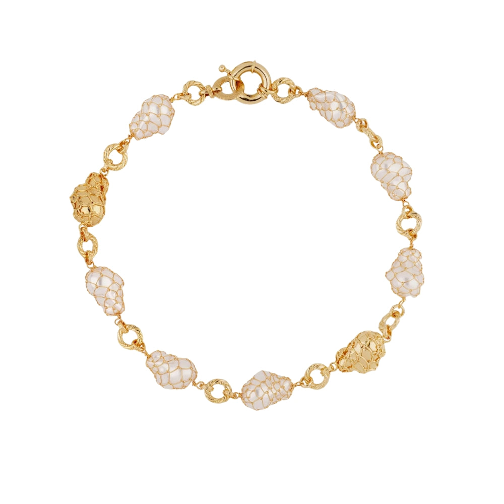 Rainbow Biwa Necklace