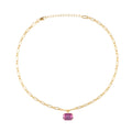 MINI LYDIA NECKLACE GOLD-DARK ROSE