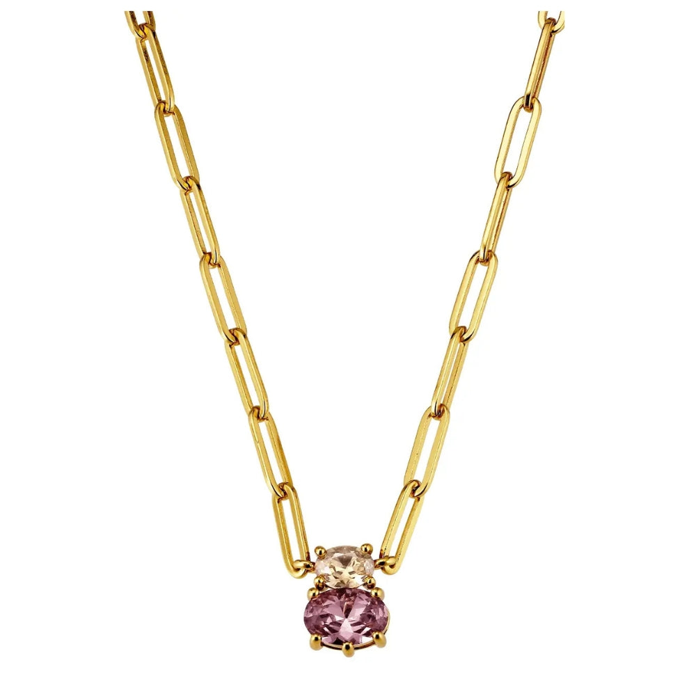 DYRBERG/KERN SERAFINE SG ROSE_SAND NECKLACE