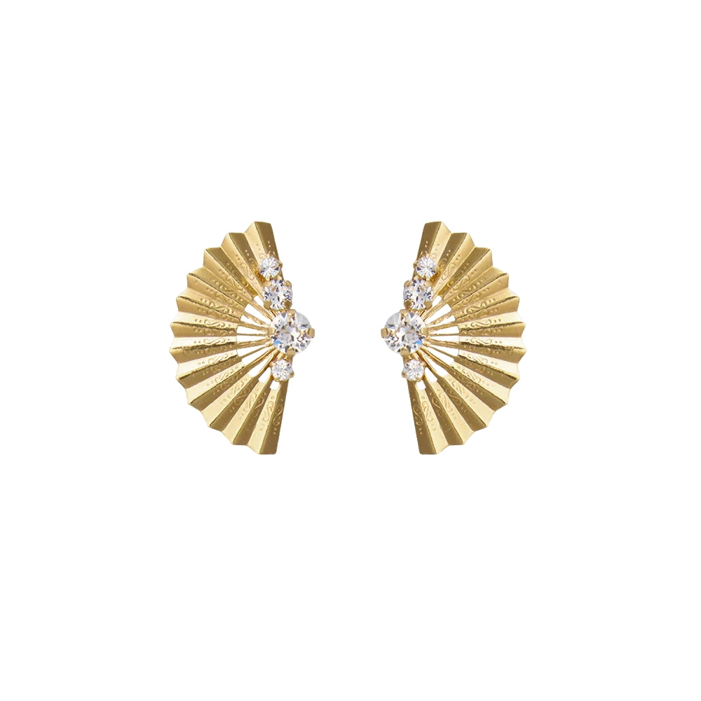 LUCINDA EAR GOLD-CRYSTAL