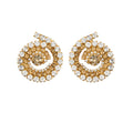 ZIA EARRINGS GOLD-TOPAZ COMBO