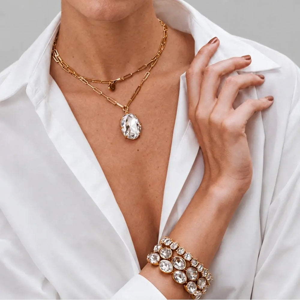 DYRBERG/KERN KALLY SG CRYSTAL NECKLACE