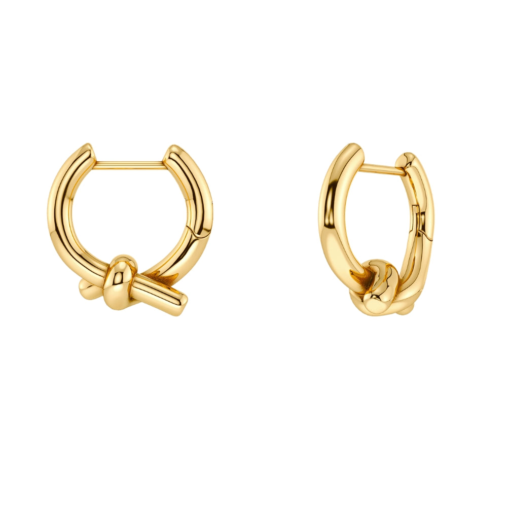Novel Knot Hoops S Gold