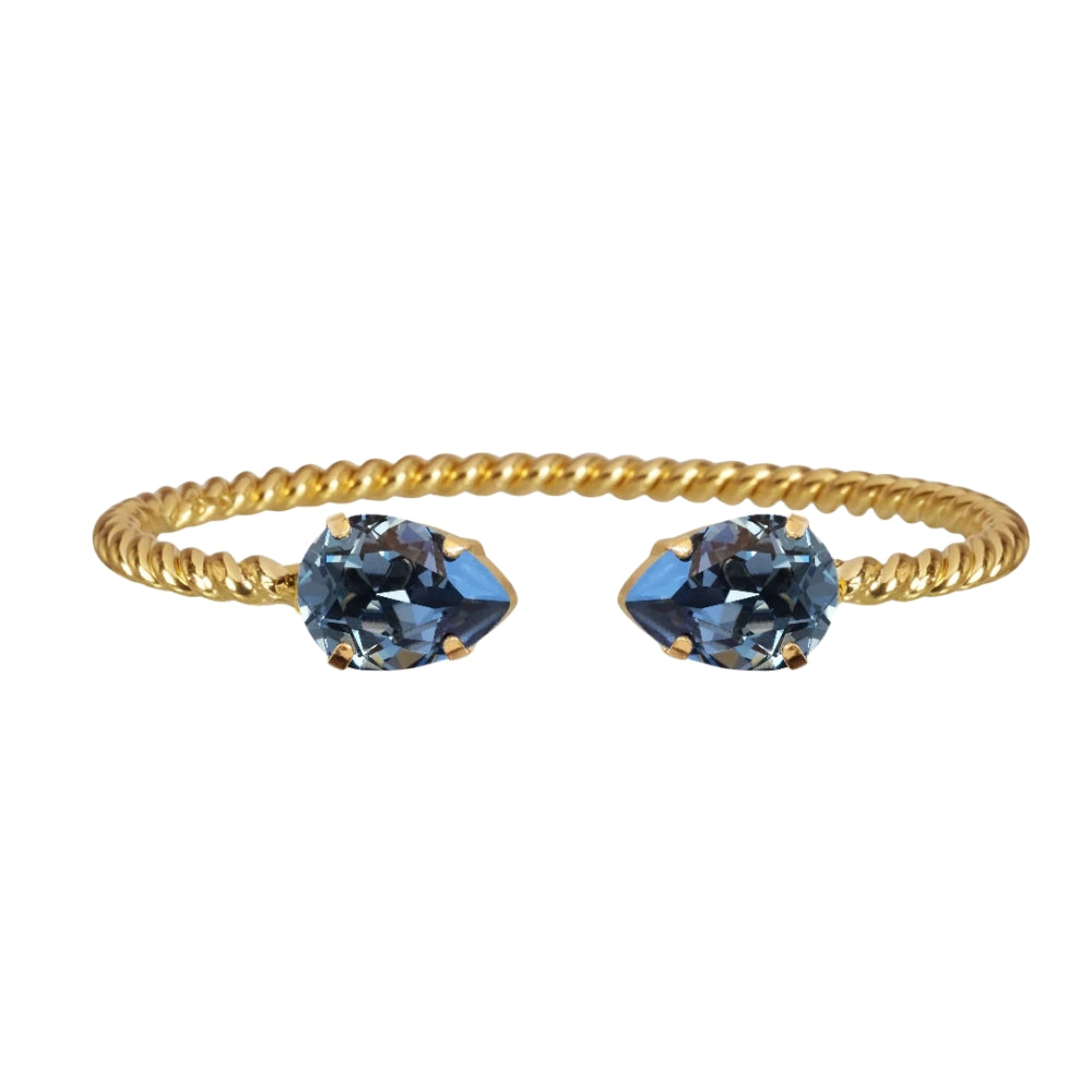 MINI DROP BRACELET GOLD-DENIM BLUE