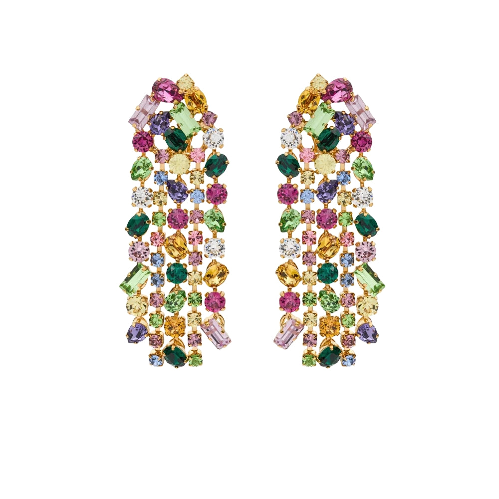 NOELLE STATEMENT EARRING GOLD-FESTIVE COMBO
