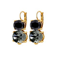 DYRBERG/KERN GLOBULE SG BLACK / GREY MIX EARRING