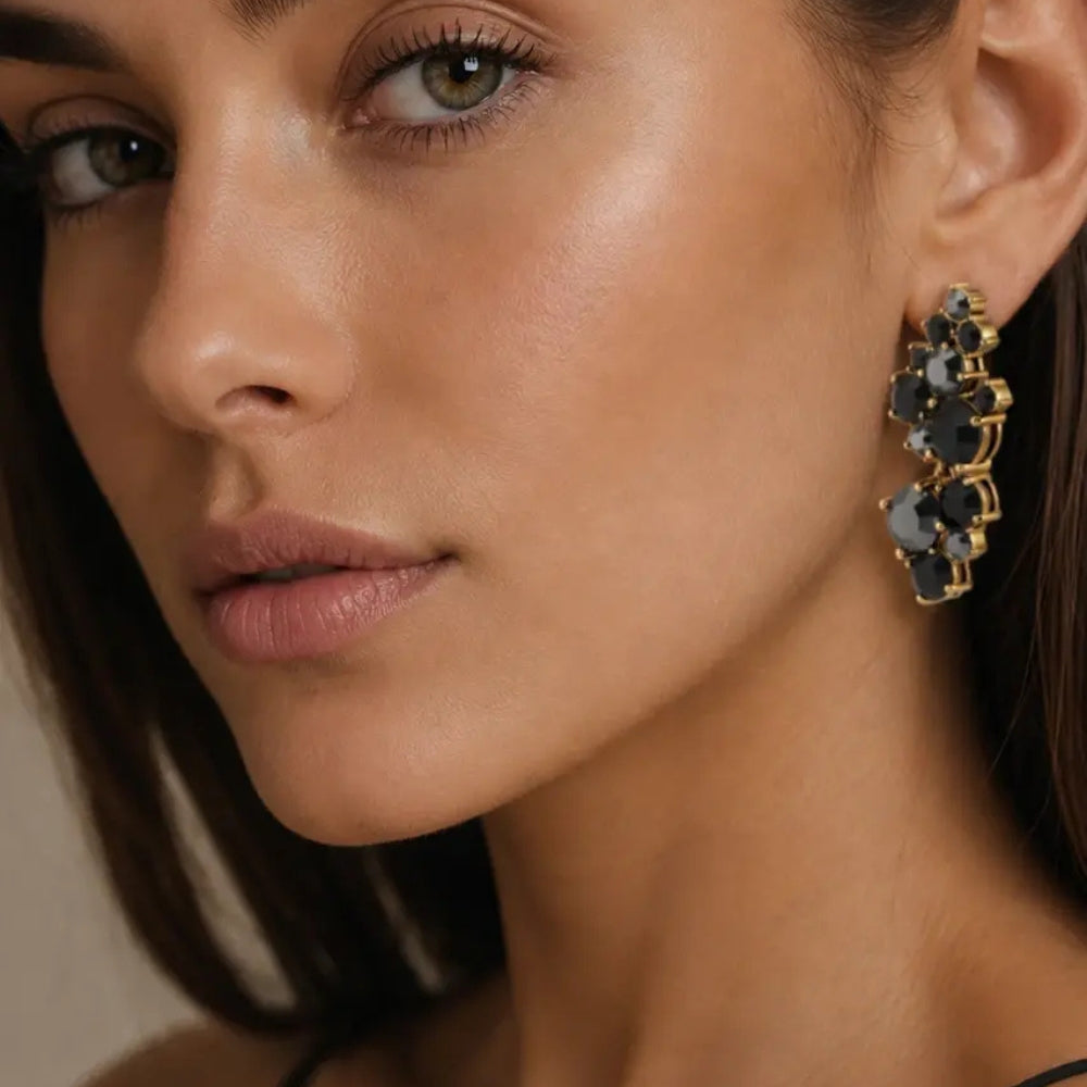 DYRBERG/KERN MARIGOLD SG BLACK MIX EARRING