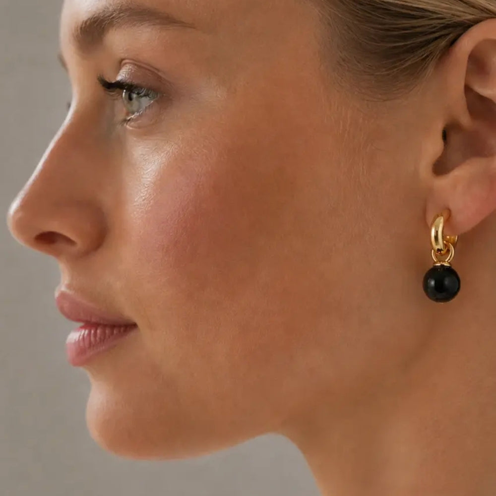DYRBERG/KERN LONA SG BLACK EARRING