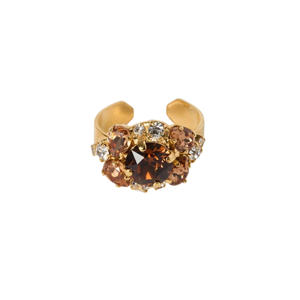MOLLY RING GOLD-RECREATED TOPAZ COMBO