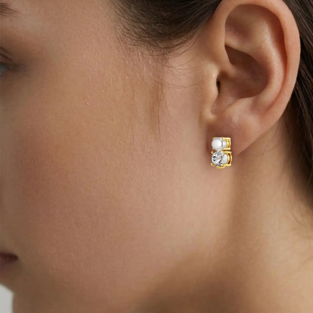 DYRBERG/KERN NERIDA SG CRYSTAL PEARL EARRING