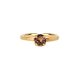 NATTI RING GOLD-RECREATED LIGHT SMOKED TOPAZ