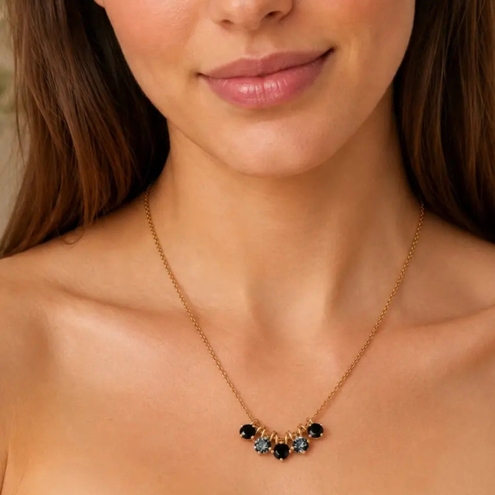 DYRBERG/KERN PHILA SG BLACK MIX NECKLACE
