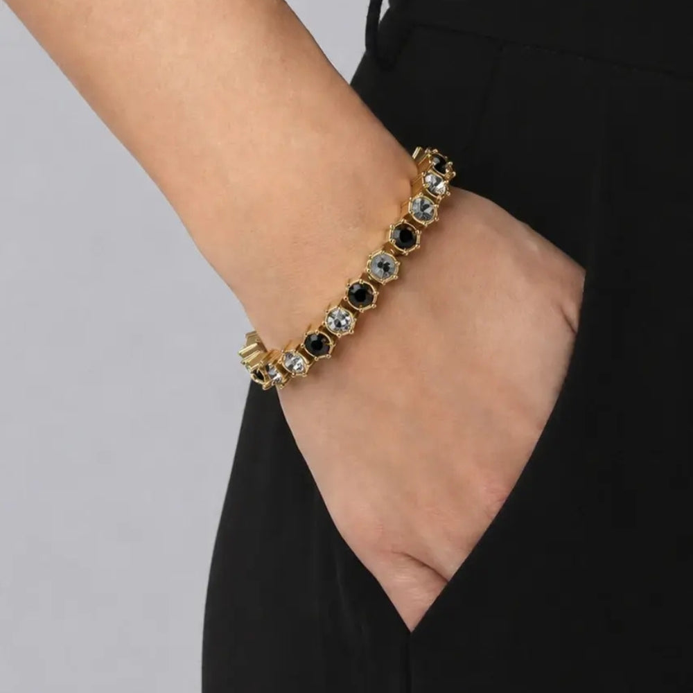 DYRBERG/KERN COURAGE SG BLACK GREY BRACELET