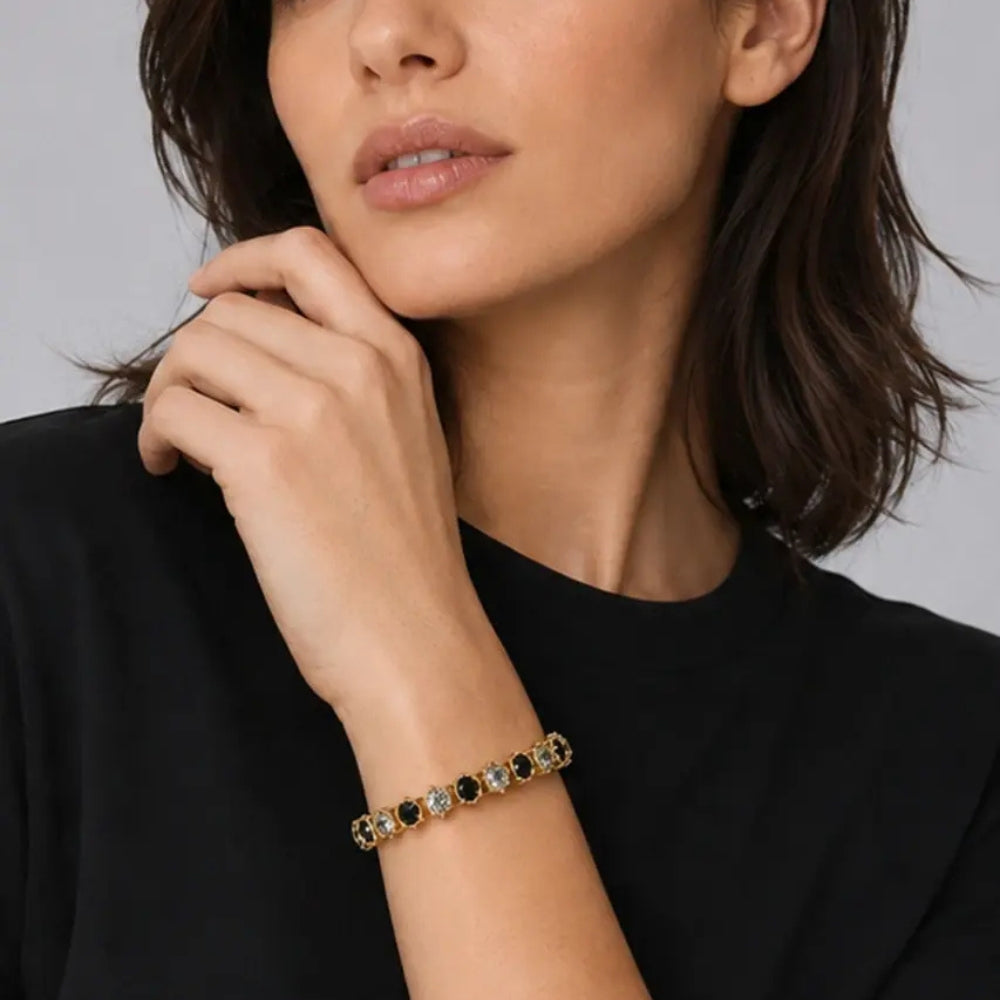 DYRBERG/KERN COURAGE SG BLACK GREY BRACELET