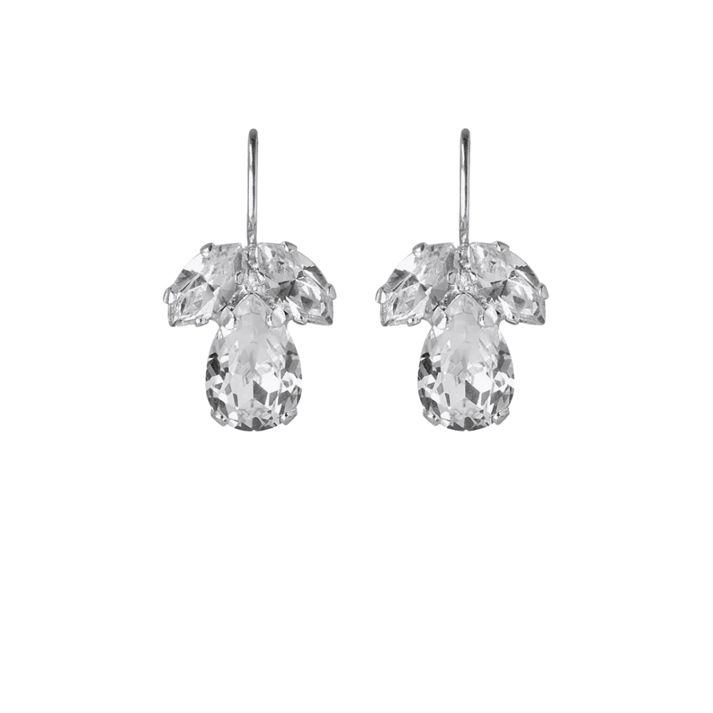 PETITE TIMO EAR RHODIUM-CRYSTAL