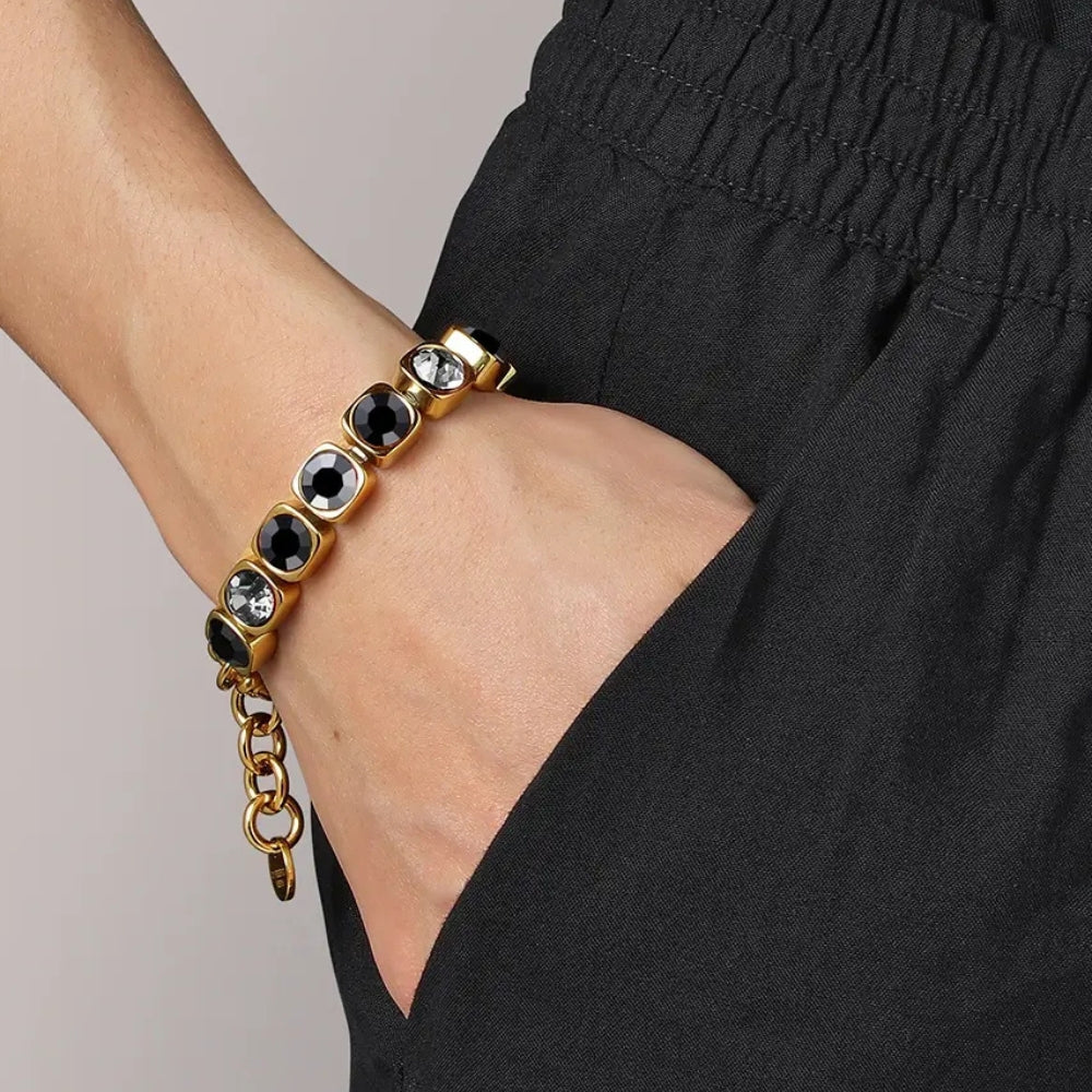 DYRBERG/KERN CONIAN SG BLACK MIX BRACELET