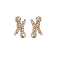 HALO EARRINGS GOLD-CRYSTAL