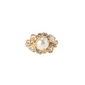 MOLLY RING GOLD-PEARL / CRYSTAL