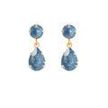 MINI DROP EARRINGS GOLD-DENIM IGNITE