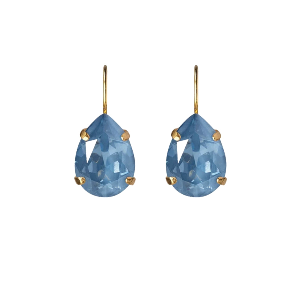 MINI DROP CLASP EARRINGS GOLD-DENIM IGNITE