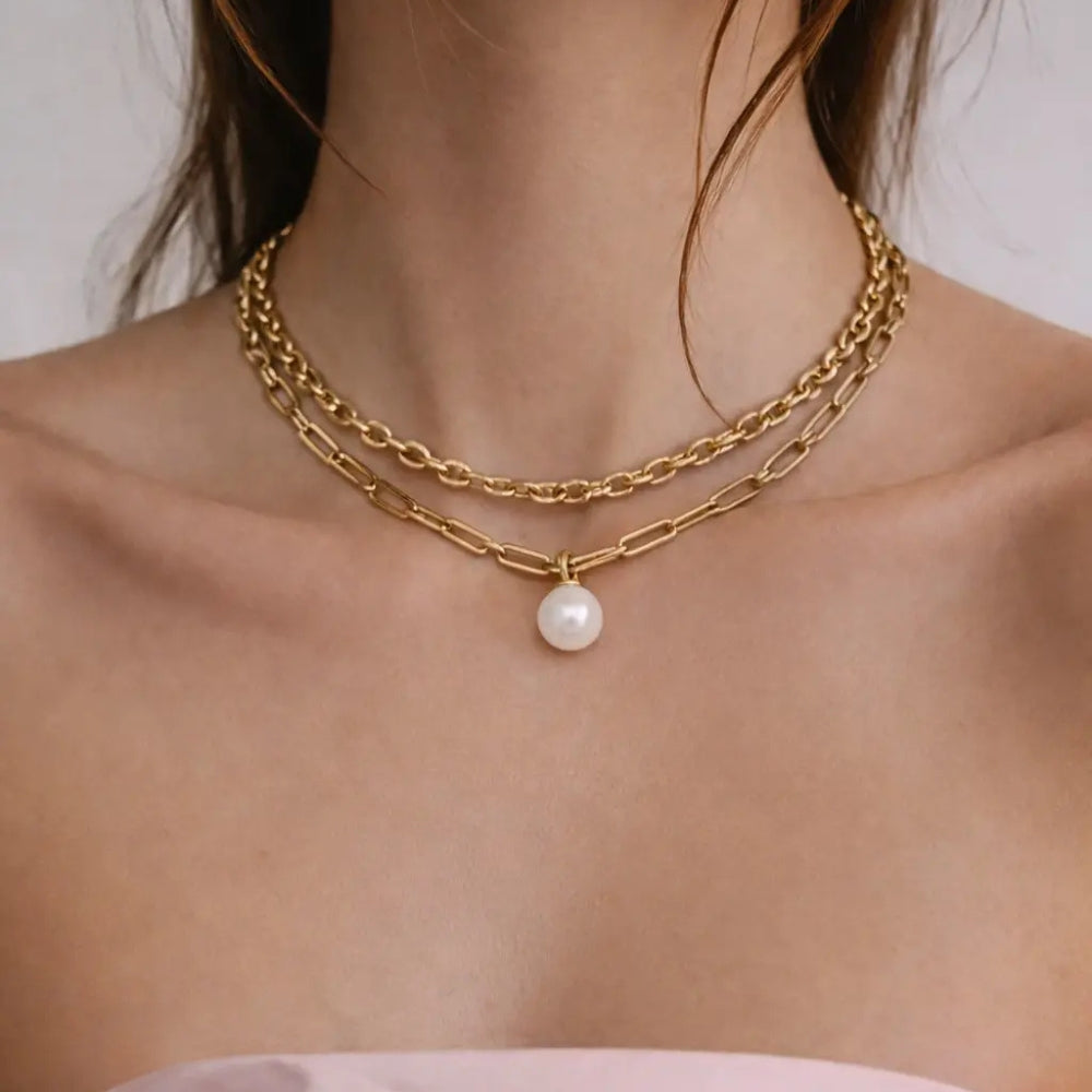 DYRBERG/KERN AURELIA  SG WHITE PEARL NECKLACE