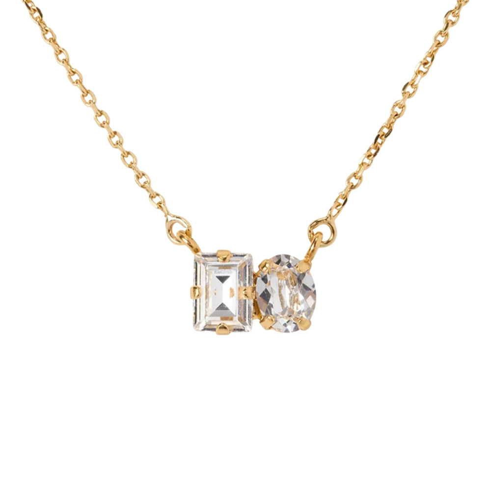 CLEO NECKLACE GOLD-CRYSTAL