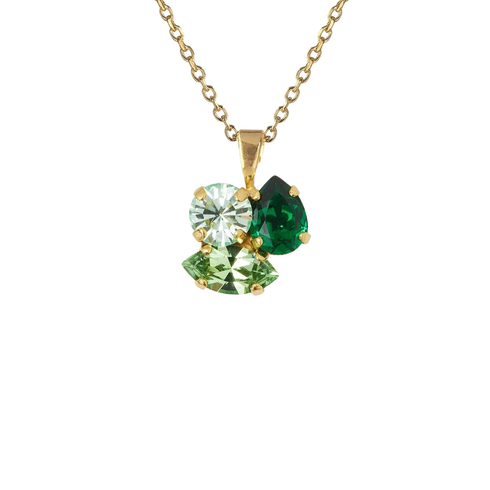 ANA NECKLACE GOLD-MAJESTIC GREEN COMBO