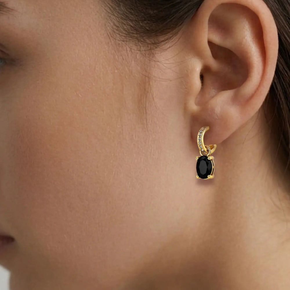 DYRBERG/KERN SOLENE SG BLACK EARRING
