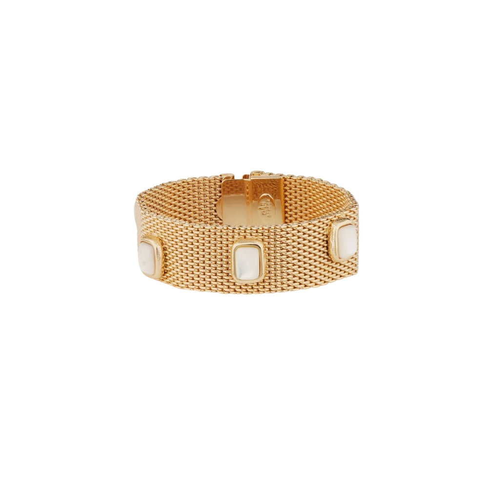 TOTEM PIERRE LARGE SIZE BRACELET- WHITE MOTHER OF PEARL