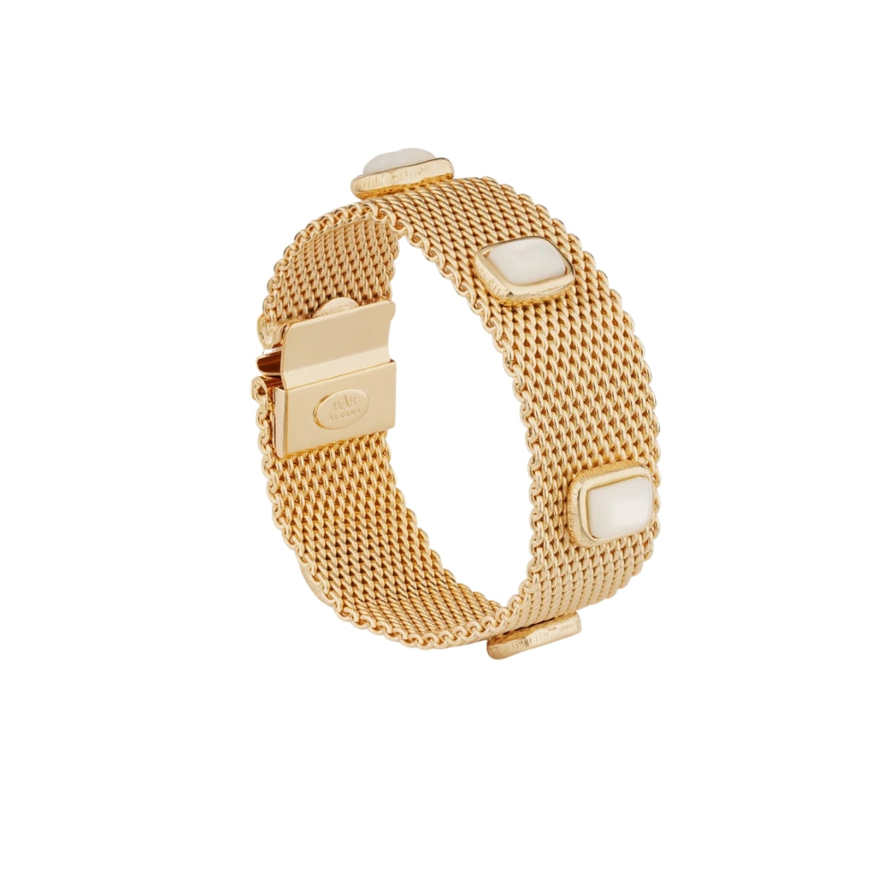 TOTEM PIERRE LARGE SIZE BRACELET- WHITE MOTHER OF PEARL