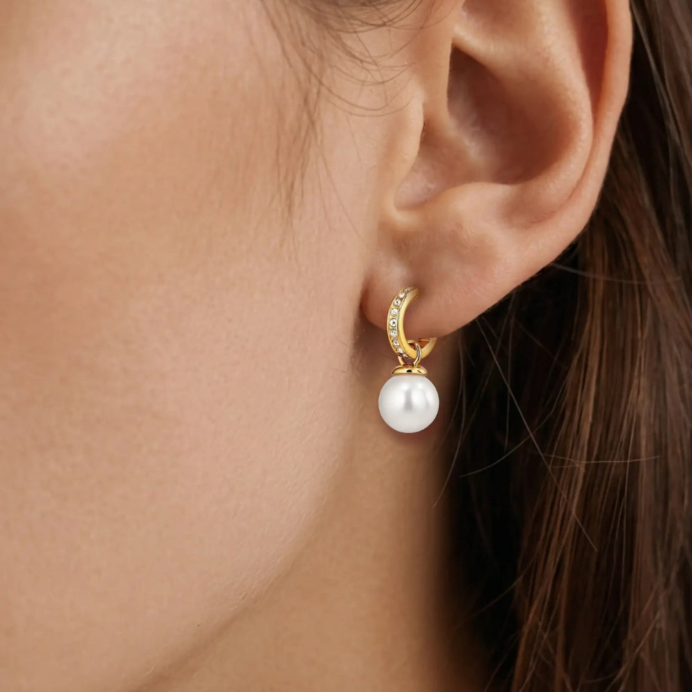 DYRBERG/KERN LIORA SG WHITE / CRYSTAL EARRING