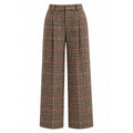 Houndstooth Wide-Leg Trousers