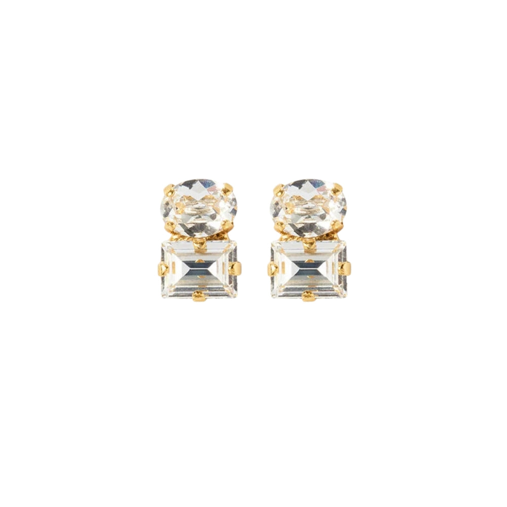 CLEO EARRINGS GOLD-CRYSTAL