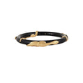 COBRA ACETATE BANGLE BRACELET- BLACK