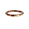 COBRA ACETATE BANGLE BRACELET- TORTOISE