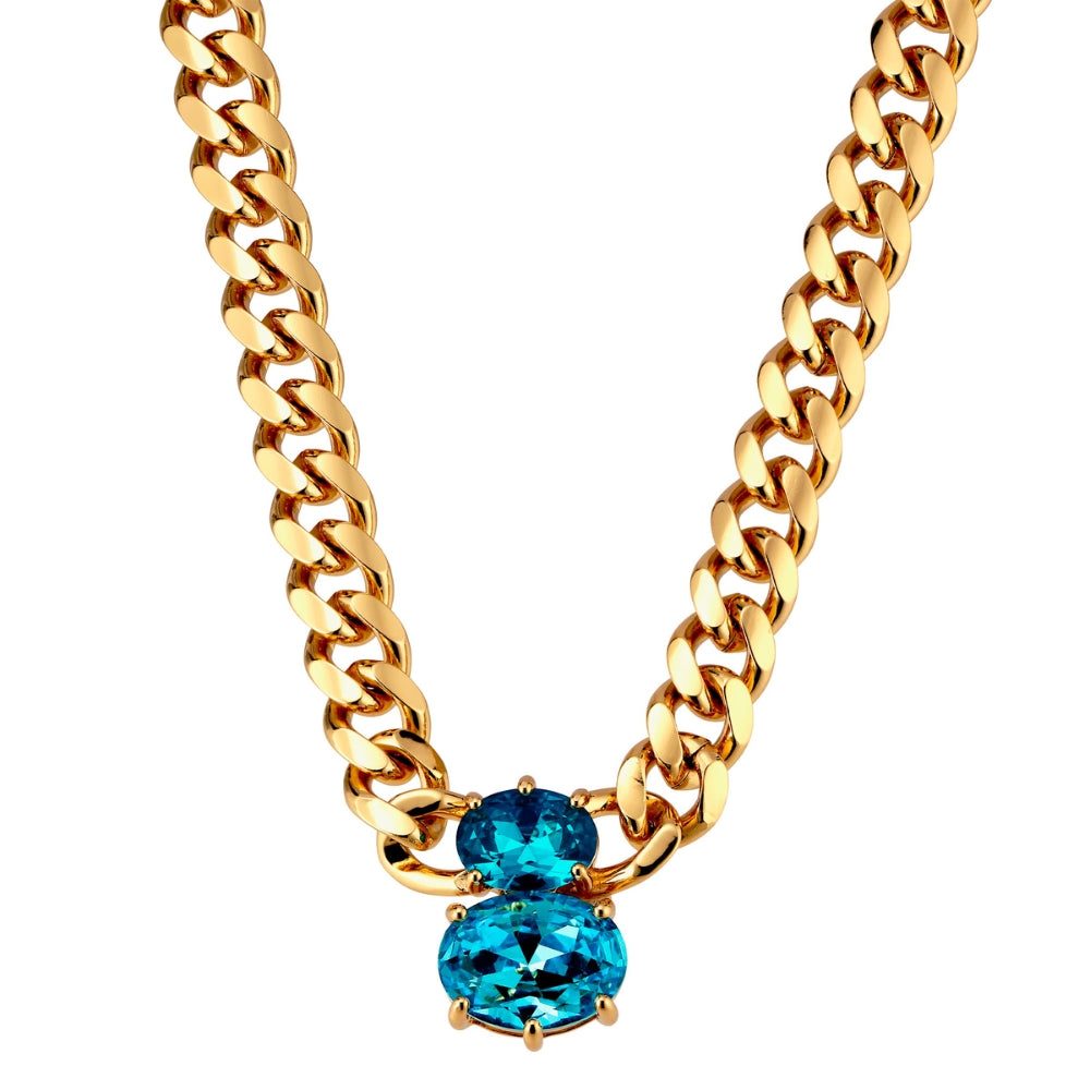 DYRBERG/KERN HOLL SG PETROL NECKLACE