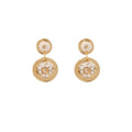 ENAMEL SEQUIN EARRINGS - IVOROIRE