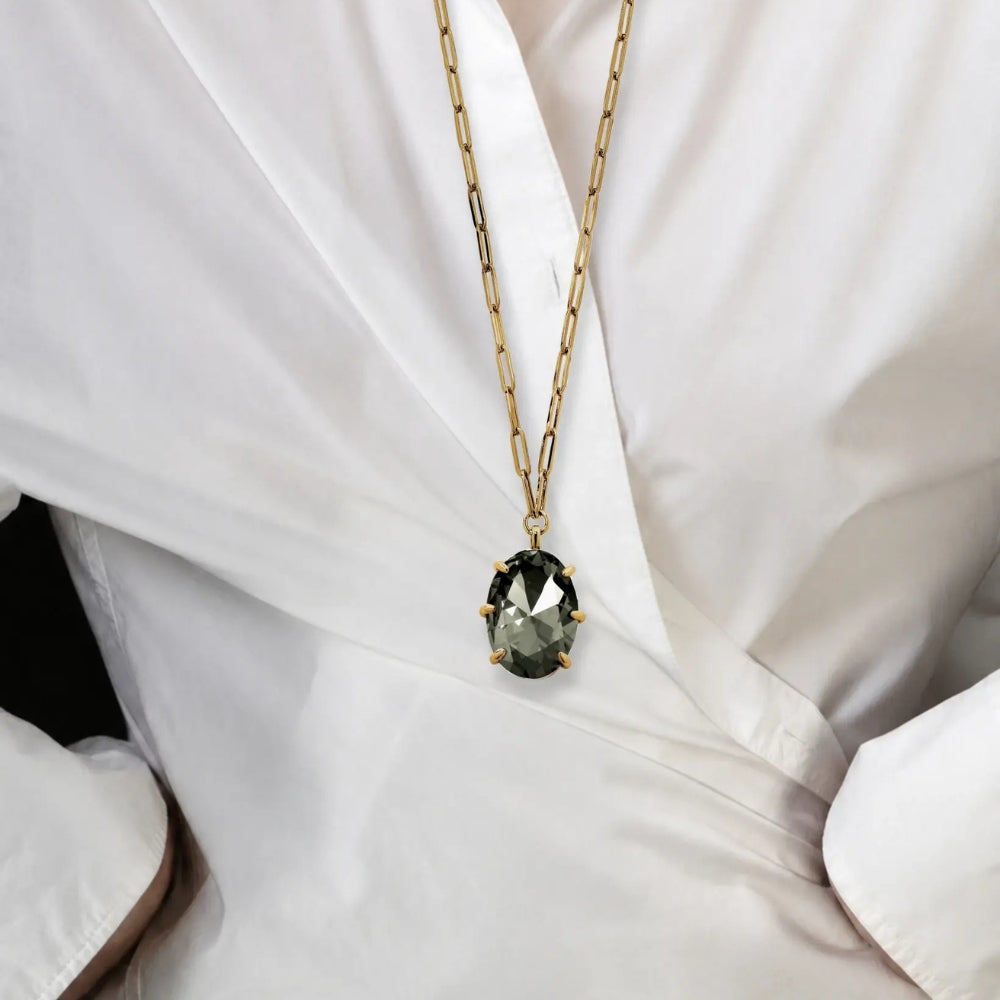 DYRBERG/KERN KALLY SG GREY NECKLACE