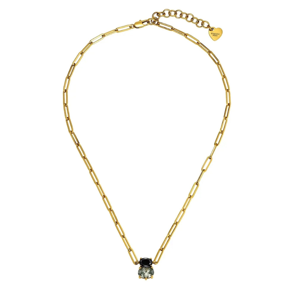 DYRBERG/KERN SERAFINE SG BLACK_GREY NECKLACE