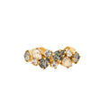 GABRIELLA RING GOLD-BLACK GOLDEN COMBO