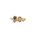 STARDUST RING RHODIUM-BLACK GOLDEN COMBO