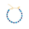 DIORA STATEMENT BRACELET GOLD-RECREATED BLUE COMBO