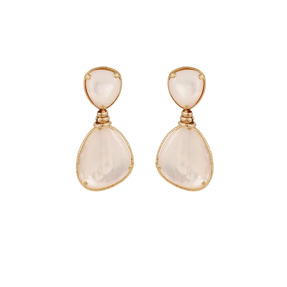 SILIA EARRINGS - WHITE MOTHER-OF-PEARL